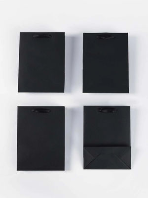 購入 カスタム デザイン 黒い ギフト 紙 バッグ オフセット/フレックス プリント online manufacture
