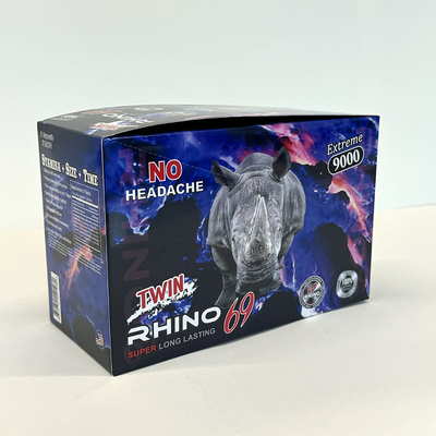カスタムデザイン Rhino 69 男性増強剤 箱 梱包 リサイクル可能