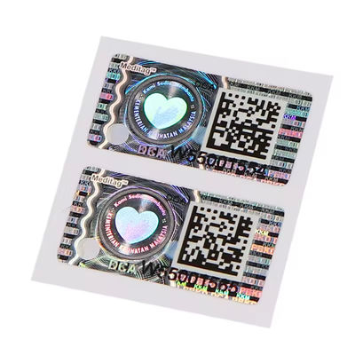 永続的な防水粘着剤で光沢のある偽造防止ラベル